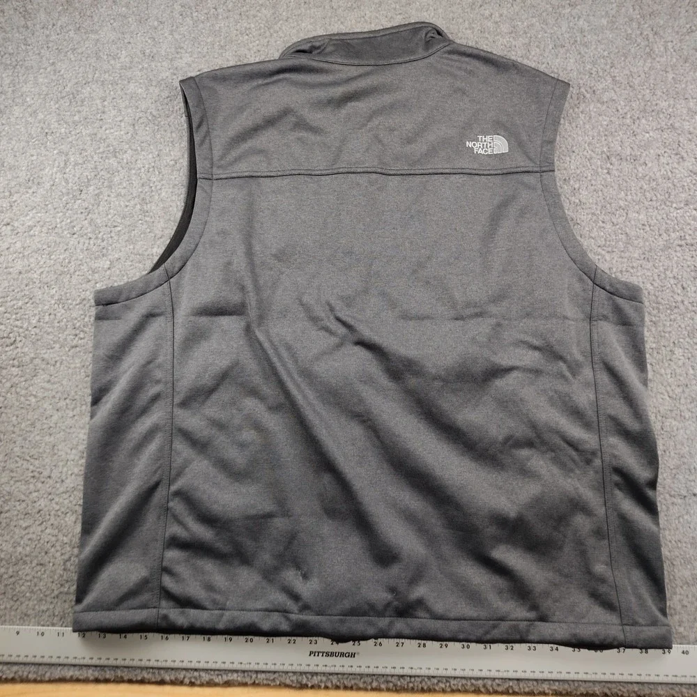 The North Face Vest Mens 3XL WindWall Grey Gorpcore Embroider EUC